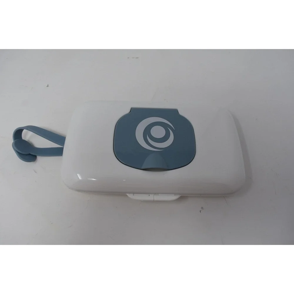 Monbebe Portable Baby Wipes Dispenser Case Travel Wipe Holder Blue White